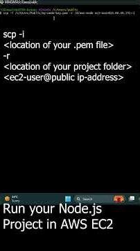 How to run your node.js project on AWS EC2 Instance