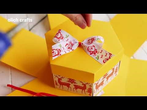 Hexagonal EXPLOSION BOX DIY - EASY!