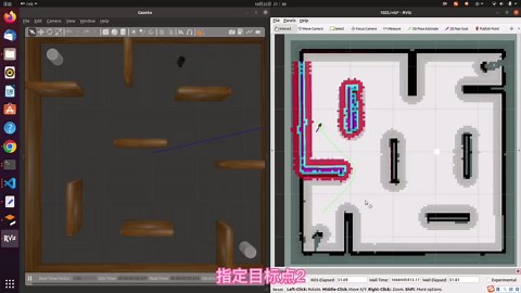 激光slam仿真:cartographer定位+move base（dwa）导航