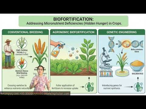 Biofortification Conventional, Agronomic, Genetic Engineering #asrb #agriculture