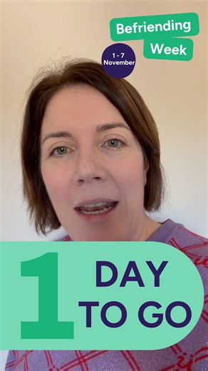 3 comments | Just 1 day left until #BefriendingWeek begins! We can't wait to see how you're celebrating. Make sure you tag us so we can see what you're up to! befriending.co.uk/bw | Befriending Networks | Facebook