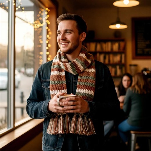 Easy One Row Repeat Crochet Scarf Pattern – Beginner Friendly Simple Textured Scarf PDF - Etsy