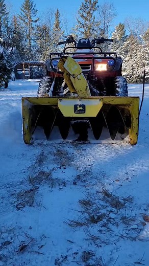 Homemade ATV Snowblower - Redline Snow Removal Innovation