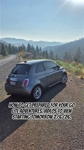 How to get prepared for your Go Lite Adventures, videos to view starting tomorrow 2/6/26.