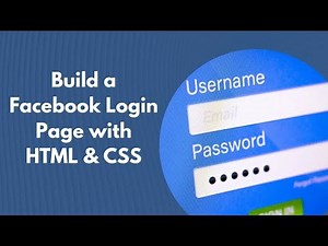 Build a Facebook Login Page using HTML and CSS