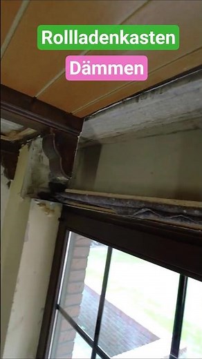 Insulating roller shutter boxes yourself, shutter box already removed