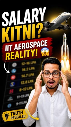 Aerospace Engineering IIT Salary Reality 😳 Truth Nobody Tells You! | JEE 2026 | JEE 2027 #shorts