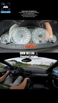 BMW M3 E46 ‪@Eventuri‬ Intake // TOP SPEED on AUTOBAHN
