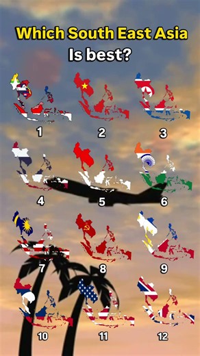 Which is the best South East Asia? #world #sea #map #geography #flag #country #comment #memes #fyp