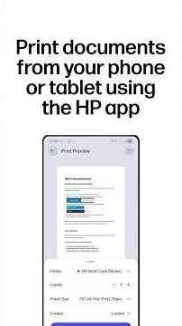 Print documents from your phone or tablet using the HP app | HP printers #shorts