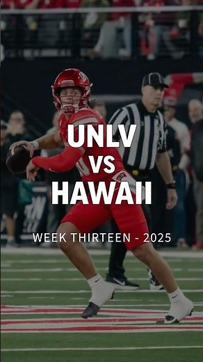 UNLV vs Hawaii EPIC College Football Highlights 2025!