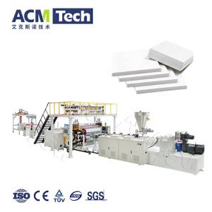 [Hot Item] PVC Sheet Panel Wall Panel Door Frame Foam Board Decorative Construction Profile Forming Molding Production Line PVC WPC Artificial Marble Board Extrusion Line