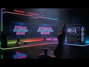 Free 4K Gaming Room Stream Starting Soon Template!