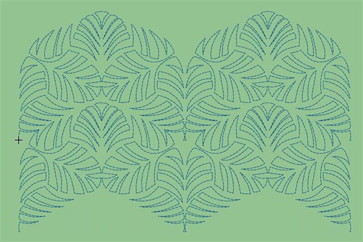 Lovely new design of the week by Kim Maurin. https://prostitcher.com/shop/tropical-monstera-leaves-e2e/ | Pro-Stitcher