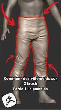 Comment créer des vêtements sur ZBrush - (1/3) #tutorial #zbrush #3d #art