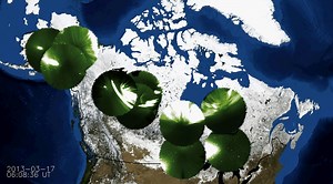 NASA Scientific Visualization Studio | NASA Observes Auroras Across Canada
