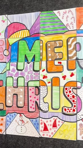 Create a bright Christmas display for the whole class with this collaborative colouring activity! 🌈 ☃️ To use this ready-to-print template, cut out each square and distribute them to the class to colour individually or in pairs. Students can let their creativity run wild using coloured pencils, markers, or crayons before piecing the mural back together as a class.💚 Click here to download and get started > https://bit.ly/3R7WIKB | Teach Starter