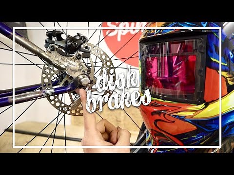 I welded a disk brake onto my retro mtb frame.