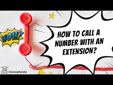 How to call a number with an extension