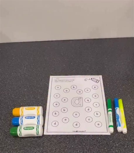 Crossing midline, visual motor skills, visual scanning, working memory…love this take on our letter worksheets from @ms.brittany_the_ot ! | The OT Toolbox