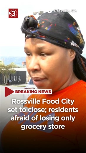 91K views · 506 reactions | "IF THAT LEAVES, WE HAVE NOTHING": The Food City in Rossville, GA, will close its doors on November 3 at 5:00pm. It's the only grocery store in Rossville, and residents are worried the area will now become a food desert. | Local 3 News | Facebook