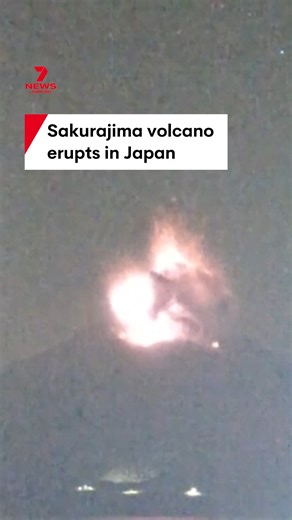 88K views · 534 reactions | The Sakurajima volcano has erupted in southwestern Japan. The spectacular event sent a toxic plume of ash and smoke more than 4km into the air, leading to dozens of flights being cancelled. #sakurajima #kyushu #japan #volcano #eruption | 7NEWS Australia | Facebook