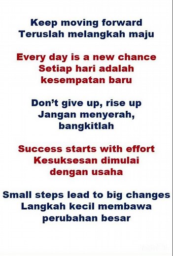 Kalimat motivasi bahasa Inggris #motivasi #bahasainggris #kalimat #belajarbahasainggris