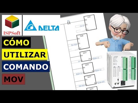 How to use the MOV command in ISPSOFT, Delta PLC. 😊👍