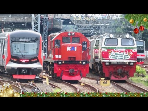Kumpulan Kereta Api Stasiun Jakarta NATARU 2025-2026 !! Ada Lokomotif Livery Spesial & Masinis Ramah