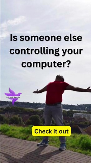 Is some one else controling your computer? Check it out and delete it. #ittipsandtricks #ittips #computercontrolbysomeoneelse #himaltech #himaltechuk