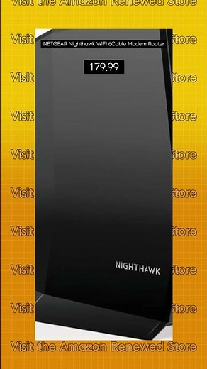 NETGEAR Nighthawk WiFi 6Cable Modem Rou HIGH 1080p