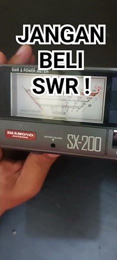 SWR meter adalah alat ukur yang berfungsi untuk melihat berapa nila rf balik sebuah antena #radio