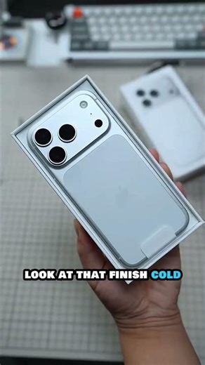 Iphone 17 pro silver unboxing #iphone17promax #iphone