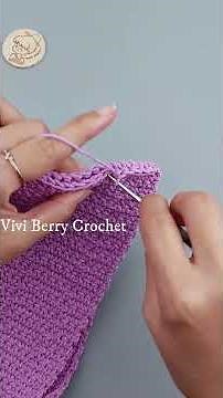 Beginner Friendly Crochet Crossbody Bag | Vivi Berry Crochet
