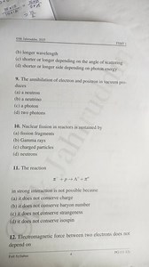 The annihilation of electron and positron in vacuum produces(a... | Filo