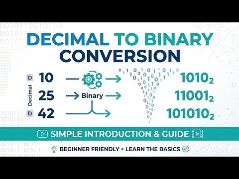 Decimal to Binary Conversion ✅ Decimal ko Binary number me convert kaise karein.