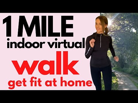 Walk at Home - 1 Mile Indoor Walking Workout - 15 Minute Low Impact Full Body Cardio