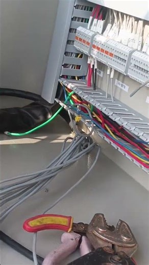 🔧⚡ HT Breaker Control Wiring Connection & Lug ⚡🧑‍🔧🔌💡Crimping Work in Progress 🔩 #ElectricalWork #HT