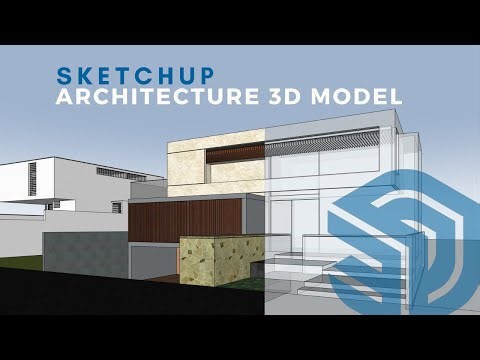 Comprehensive Tutorial Architecture 3D Modeling with SketchUp | Private House 353
