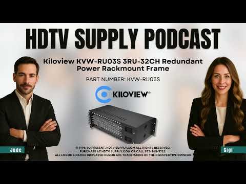 Kiloview KVW-RU03S 3RU-32CH Redundant Power Rackmount Frame