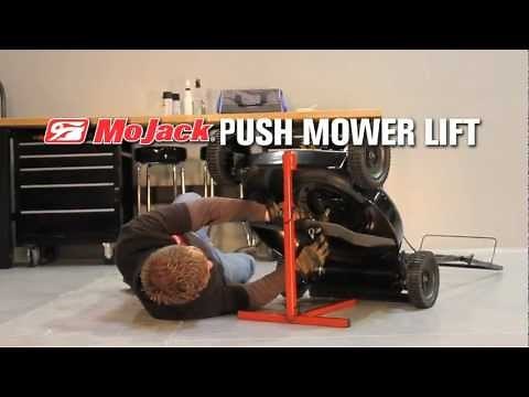 MoJack PushMower Lift demo video