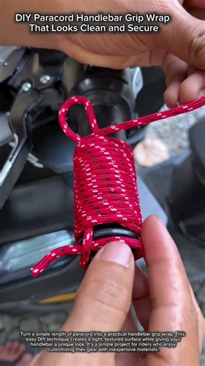 DIY Paracord Handlebar Grip Wrap That Looks Clean and Secure