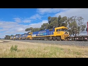 5PM5 PN up "Linfox Express" (5x NRs, 90P), Perth to Melbourne, 1715, 21/12/25, Horsham VIC