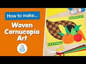 How To Make Woven Cornucopia Art | Baker Ross