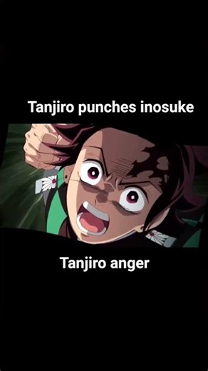 Tanjiro punches inosuke #anime #demonslayer #kimetsunoyaiba