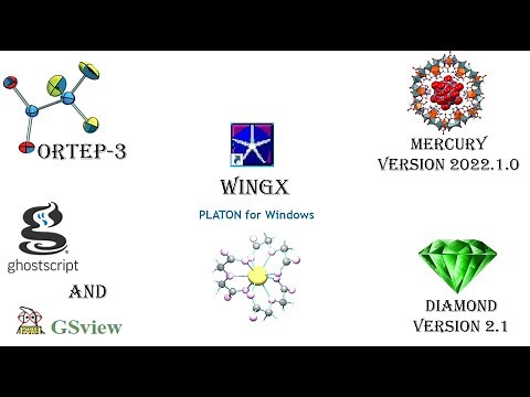 Installation of Crystallographic software WinGX, ORTEP3, MERCURY, SHELX, PLATON‪@DrKuldeepMahiya‬