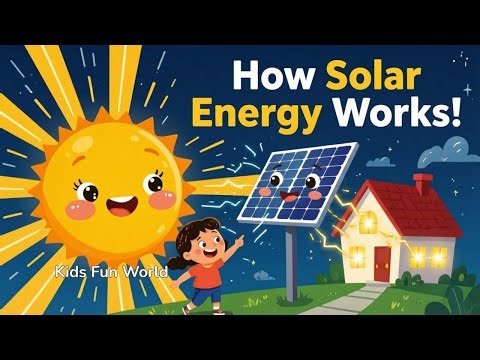 Where Does Solar Energy Come From Kids STEM Cartoon Video