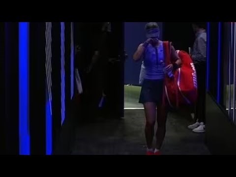 Tennis Star Breaks Down in Tears After US Open Defeat | Heartbreaking Tunnel Scenes