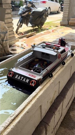 Watercanon rc boat fire rescue patrol diy #rcboatbatam #diyrcboat