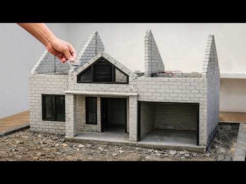 I Built a Perfect Mini Brick House Using Tiny Bricks